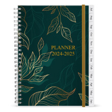 2024-2025 Diary, A5 Weekly Planner with Monthly Tabs, July 2024 - June 2025, Back Pocket, Planner 2024-2025 with Elastic Closure, Flexible Cover, 14.8