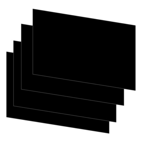 A3 160 GSM Card - Black (Pack of 25 Sheets)
