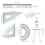 6 Pcs Geometry Set Aluminum Alloy Ruler Set Geometry Compass Set Math Ruler Geometry Tool Set Including Ruler, Protractor, Compass and Eraser for 2