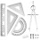 6 Pcs Geometry Set Aluminum Alloy Ruler Set Geometry Compass Set Math Ruler Geometry Tool Set Including Ruler, Protractor, Compass and Eraser for 1