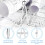 6 Pcs Geometry Set Aluminum Alloy Ruler Set Geometry Compass Set Math Ruler Geometry Tool Set Including Ruler, Protractor, Compass and Eraser for 4