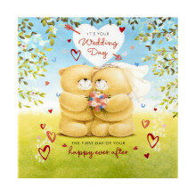 Wedding Congratulations Card - Large 3D Effect Lenticular Design