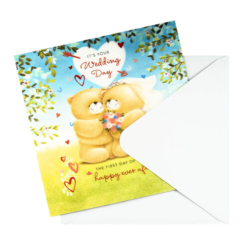 Wedding Congratulations Card - Large 3D Effect Lenticular Design 1