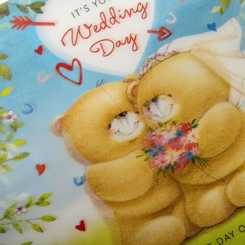 Wedding Congratulations Card - Large 3D Effect Lenticular Design 2