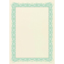 Certificate Papers with Foil Seals 90gsm A4 Green Wave Ref CCC2020 [Pack of 30]