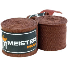 Adult 180" Semi-Elastic Hand Wraps for MMA & Boxing (Pair) - Brown