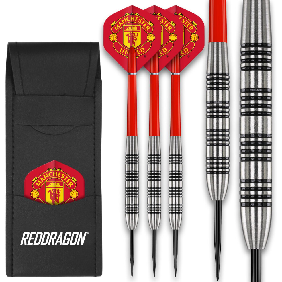 Photos - Darts Officially Licensed Manchester United FC Flights with Red Dragon 24 Gram Tungsten  Set