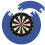 SU076 | Dartboard Surround Durable Lightweight EVA Jigsaw Ring Design, Blue 3