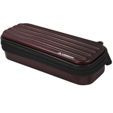 W124 ABS-1 | Slimline Darts Case with Metallic ABS, Deep Red