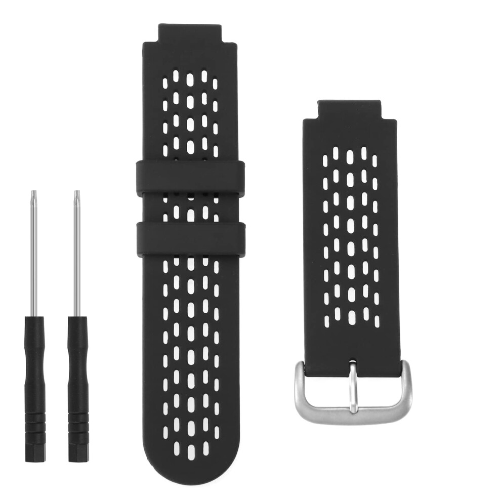 Silicone Watch Strap Compatible With Garmin Approach S2 /S4 Activity Trackers Quick Release Watch Band Replacement Wristband Bracelet Black 4895243524392