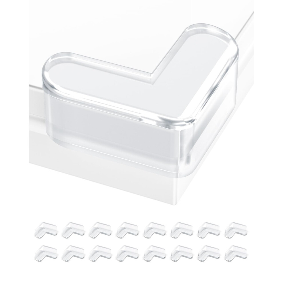 Horrau Table Corner Protectors For Kids, Baby Safety Corner Protectors - 16 Pack, Right Angle