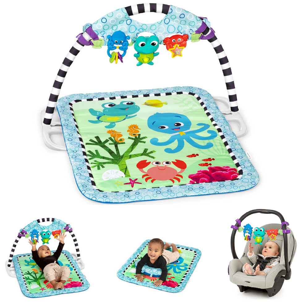 - Neptune's Discovery Reef, 3-in-1, Play Gym & Take-Along Toy Bar, 65+ melodies and songs, 4 modes of fun, Newborn