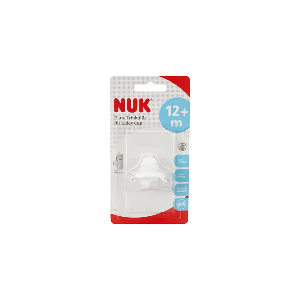 Mapa Nuk 10255311 Hard Drinking Spout For Kiddy Cup, Bite-Resistant, Smooth And Leak-Proof, From 12 Months, Bpa White