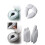 4 Soft Folding Travel Toilet Seat, White 3
