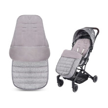 Universal Premium Pushchair Footmuff,Waterproof and Windproof,Cosy Toes Fleece Lined Universal Fitting for Pushchairs Strollers Prams Buggy(Grey)