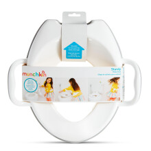 Sturdy Potty Training Toilet Seat with Handles and Splash Guard. Secure Anti-Slip Toddler Toilet Seat for Boys and Girls.