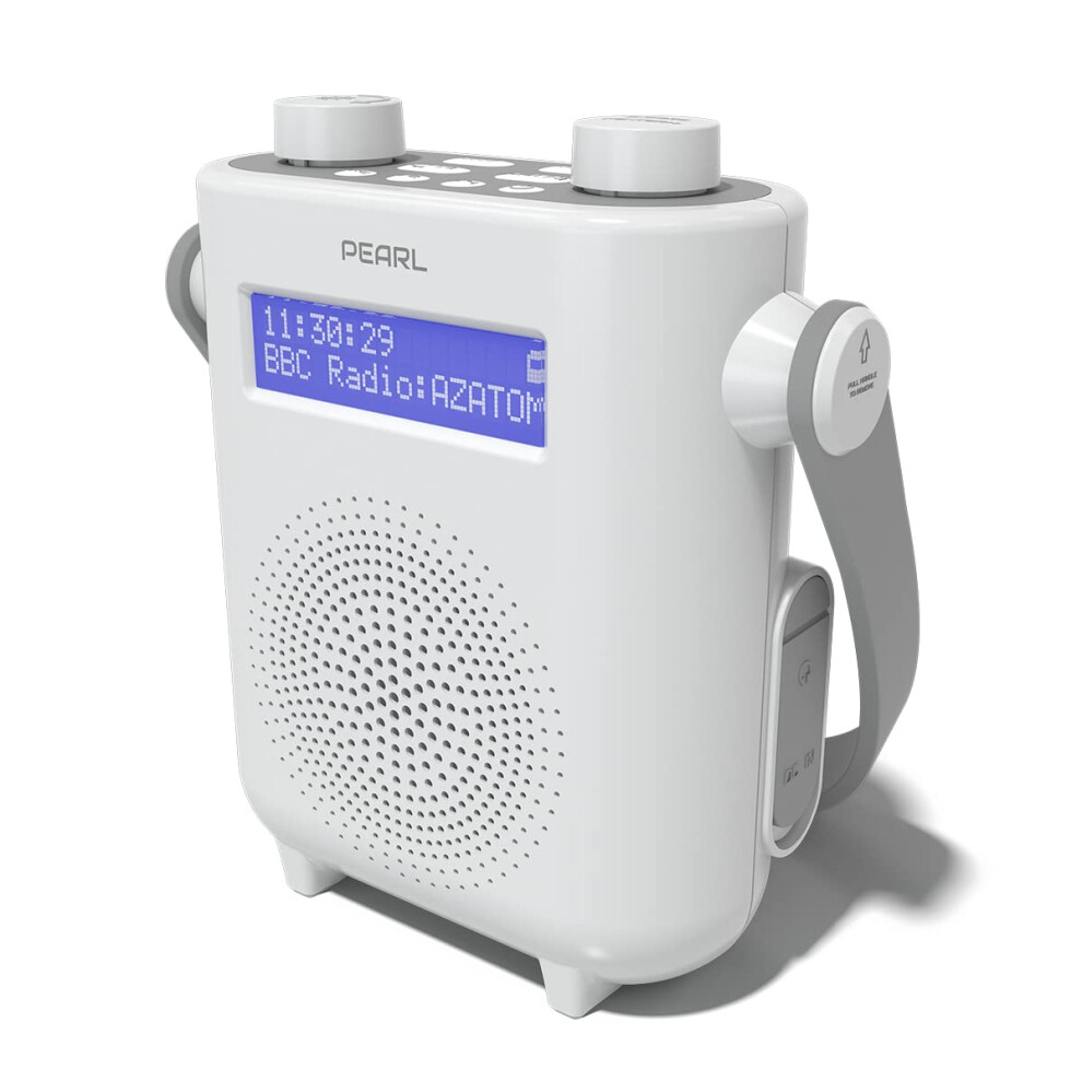 Dab Dab+ Fm Radio Bathroom Shower, Ipx5 Water Resistant Waterproof, Portable Ipx5, Digital Fm Radio & Wireless Bluetooth, Built-In Rechargeable 639114515041
