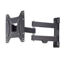TV wall mount swivel, tiltable (19 - 48 inch TV mount for TVs up to 20 kg, max VESA 200x200, extendable TV wall bracket including Fischer plug & drill