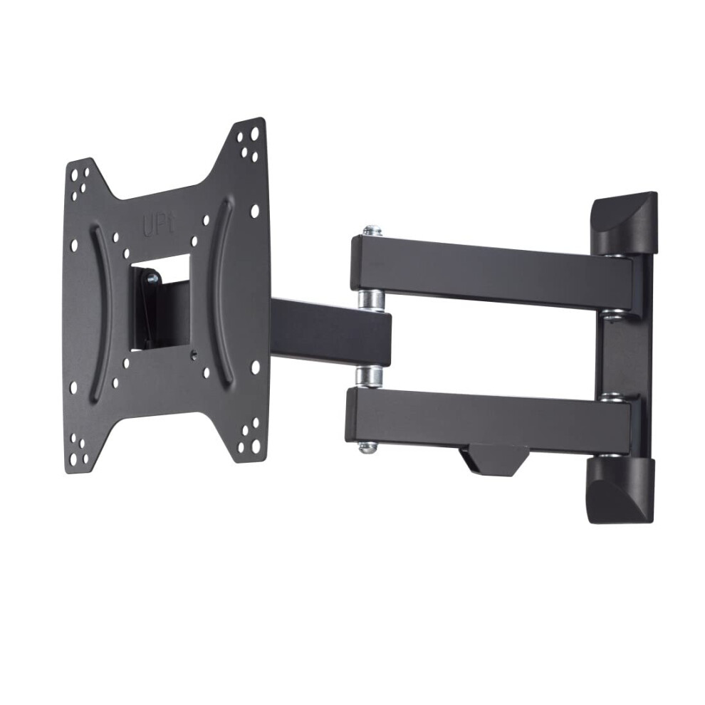 Hama Tv Wall Mount Swivel, Tiltable (19 - 48 Inch Tv Mount For Tvs Up To 20 Kg, Max Vesa 200X200, Extendable Tv Wall Bracket Including Fischer Plug & Drill Black