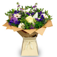 Purple Wishes Bouquet, Fresh Cut Flowers Delivered, Beautiful Fresh Flowers, Ideal for Birthdays, Anniversaries and Thank You Gifts