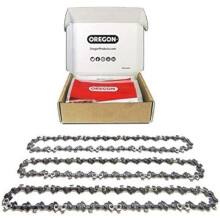 3-Pack Chainsaw Chain for 14-Inch (35 cm) Bar -52 Drive Links – low-kickback chain fits Husqvarna, McCulloch, Ryobi, Bosch and more (91P052X3)