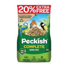 Complete Seed and Nut Mix for Wild Birds 1.7kg +20% Free, Brown