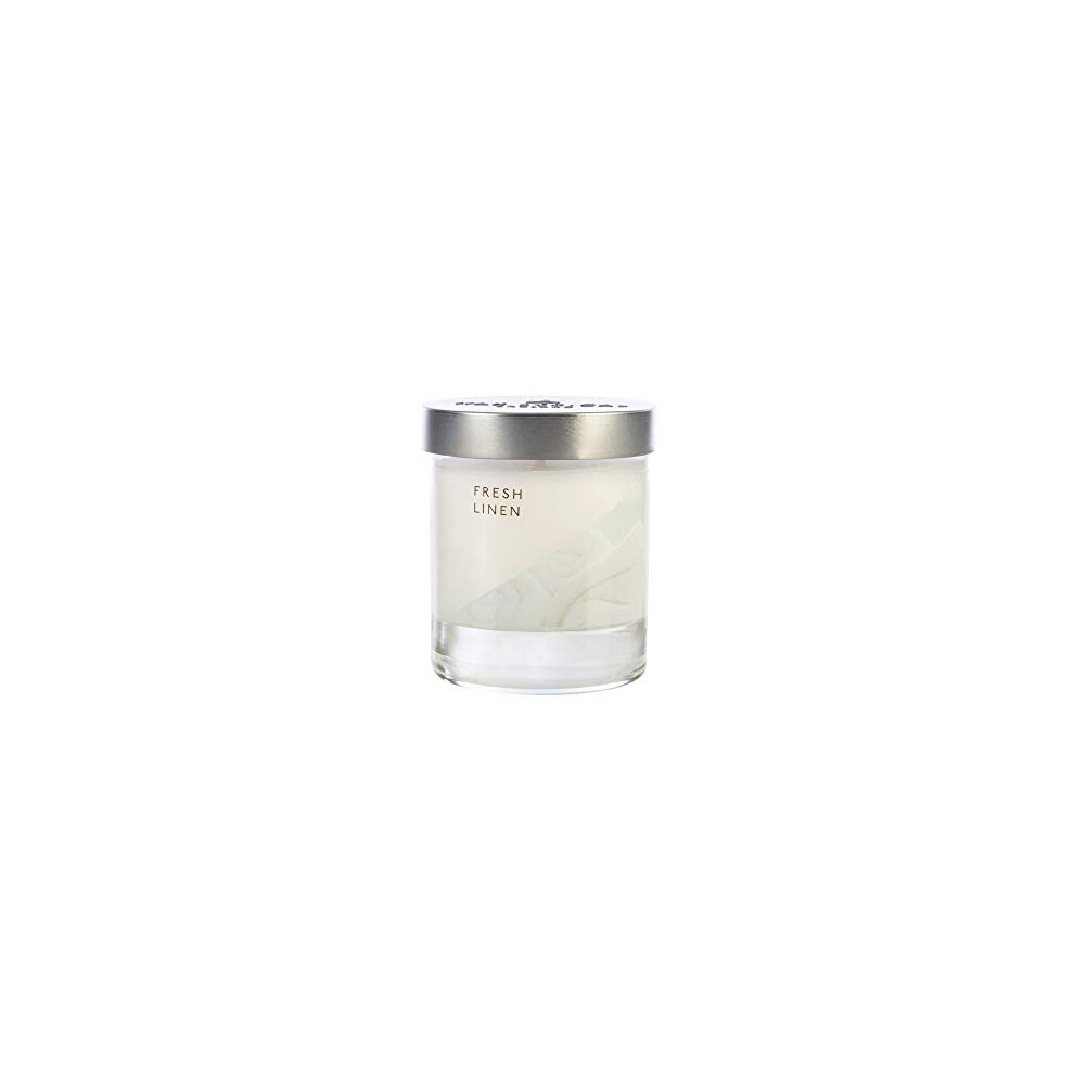 Small Wax Fill Candle Fresh Linen. Burn Time Approx 35 Hours Jar-image-OPC-PDT9DMW-NEW