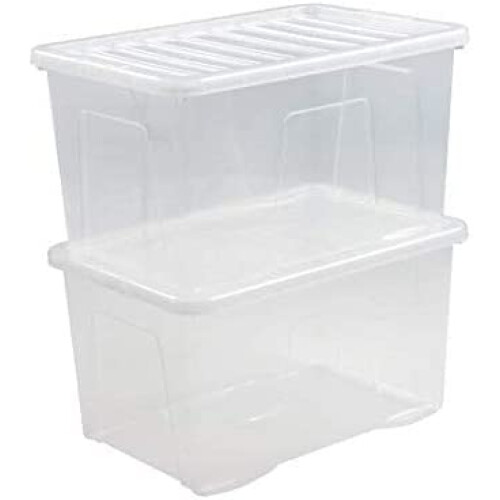 Wham Plastic Storage Boxes - Pack Of 5 (60 Litre) 2