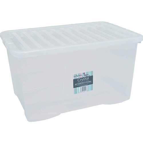 Wham Plastic Storage Boxes - Pack Of 5 (60 Litre)
