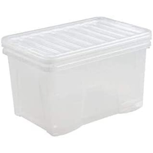 Wham Plastic Storage Boxes - Pack Of 5 (60 Litre) 1