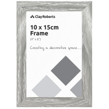 Photo Picture Frame 6x4, Light Grey, Freestanding and Wall Mountable, 10x15 cm, 6x4 Picture Frames