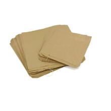 | Pack of 200- Brown Strung Paper Bags for various purpose like Vegitables, Fruits, Bakery or any other Groceries need with Assorted Sizes (200, 7''x7