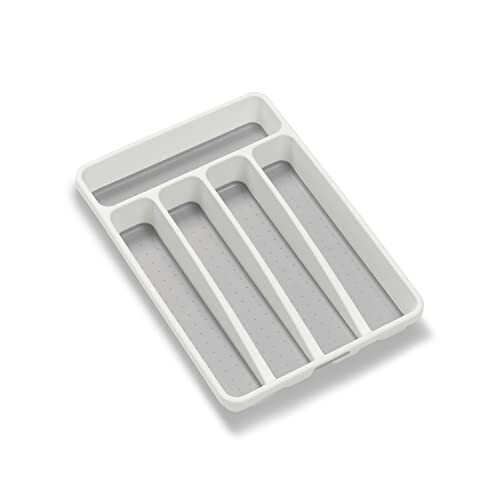 Mini In Drawer Silverware Tray, White