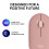 Logitech Pebble Mouse 2 M350s Slim Bluetooth Wireless Mouse, Portable, Lightweight, Customisable Button, Quiet Clicks, Easy-Switch for Windows, macOS, iPadOS, 10