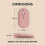 Logitech Pebble Mouse 2 M350s Slim Bluetooth Wireless Mouse, Portable, Lightweight, Customisable Button, Quiet Clicks, Easy-Switch for Windows, macOS, iPadOS, 8