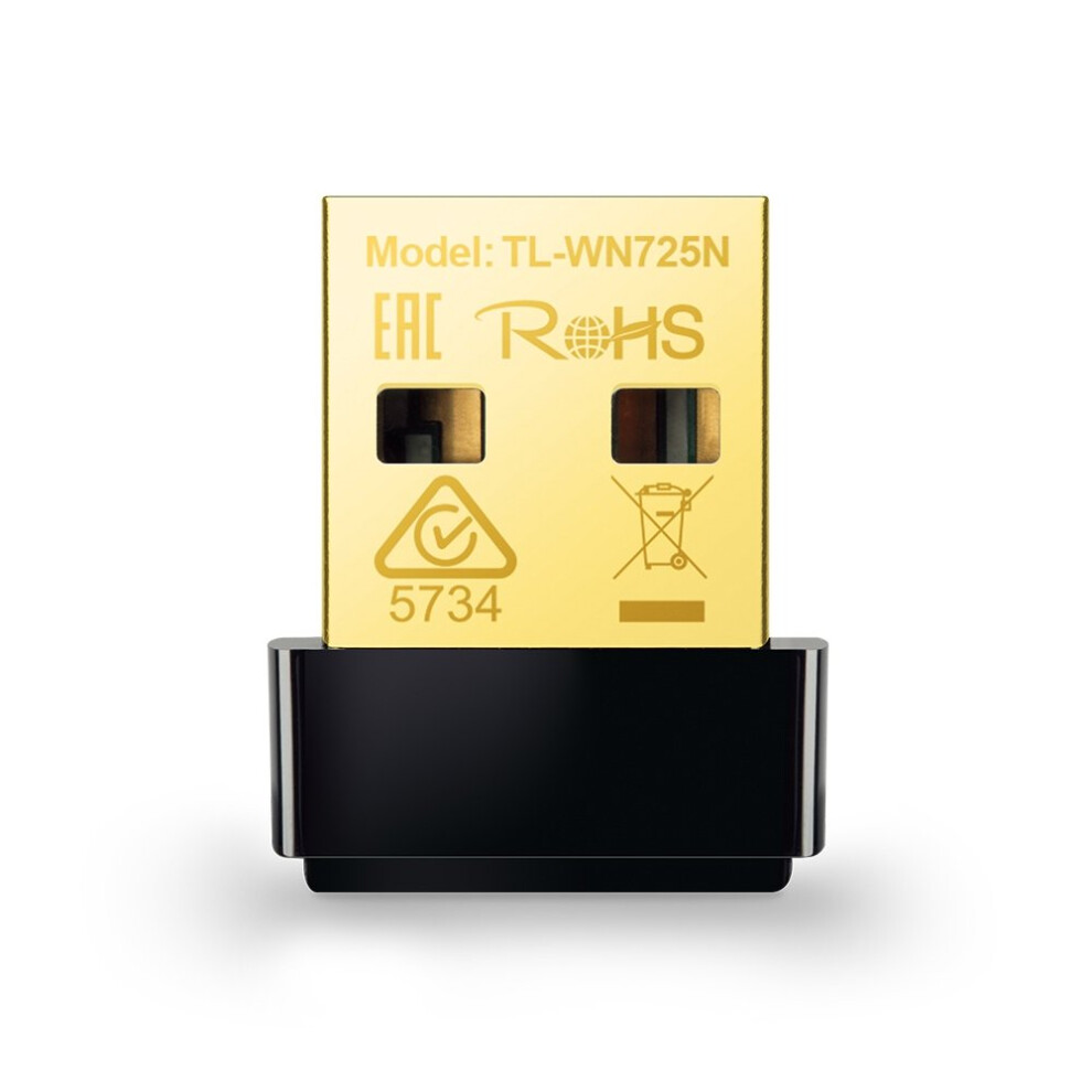 Tp-Link 150 Mbps Wireless Nano Usb Adapter, 2.4 Ghz, Wi-Fi Dongle For Windows11/ 10/7/8/8.1/Xp/ Mac Os 10.9-10.14 Linux Kernel 2.6.18-4.4.3 (Tl-Wn725n)
