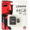 Kingston Technology SDCX10/64GB 64 GB micro SDXC Class 10 Flash Card with SD Card Adapter 1