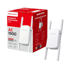 Wi-Fi Extender AC1900, Dual Band Wi-Fi Booster with 1 Gigabit Port, 1900 Mbps, 33 MU-MIMO, Works with Any Routers, WPS, Built-In Access Point Mode,