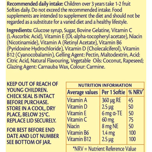 Kids Multivitamins Strawberry Capsule Softies, 30 each 1
