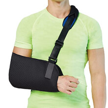 Universal Arm Sling, Shoulder Immobilizer with a Foam Neck Pad for Women, Men, Teenager, Adjustable Arm Support Strap for Broken Wrist, Elbow, Arm,