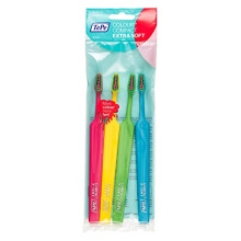 Colour Compact X-soft toothbrush for adults - Colourful brush with extra soft filaments for a precise and gentle tooth cleaning, whiter and healthier