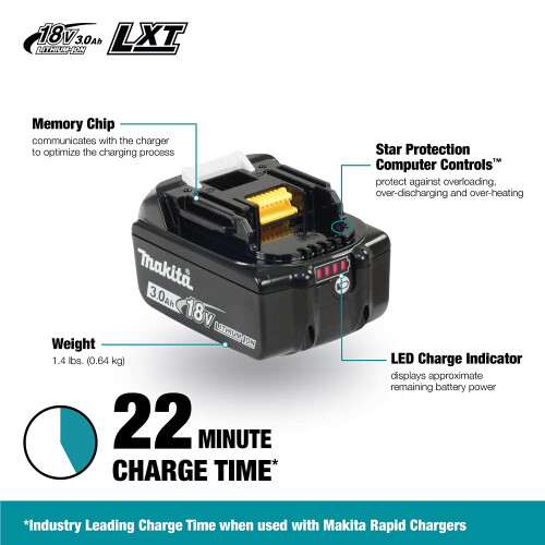 Makita BL1830 18V 3Ah LXT Li-ion Battery 1