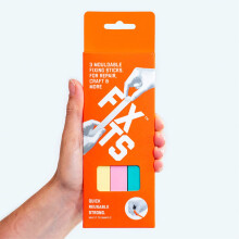 Pack Of 3 Large 10g Fixits Sticks - Reusable Glue Stick Alternative - Plastic Fixing Sticks For Everyday Fixes - Mouldable Plastic for Repairing,