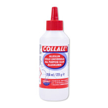 Collall All-Purpose Glue COLAL250 - Crystal-Clear, Fast-Drying Adhesive for Paper, Card, Cork, Wood, Glass & More (Adults & Kids)