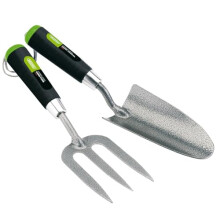 65960 Carbon Steel Heavy Duty Hand Fork and Trowel Set (2 Piece)