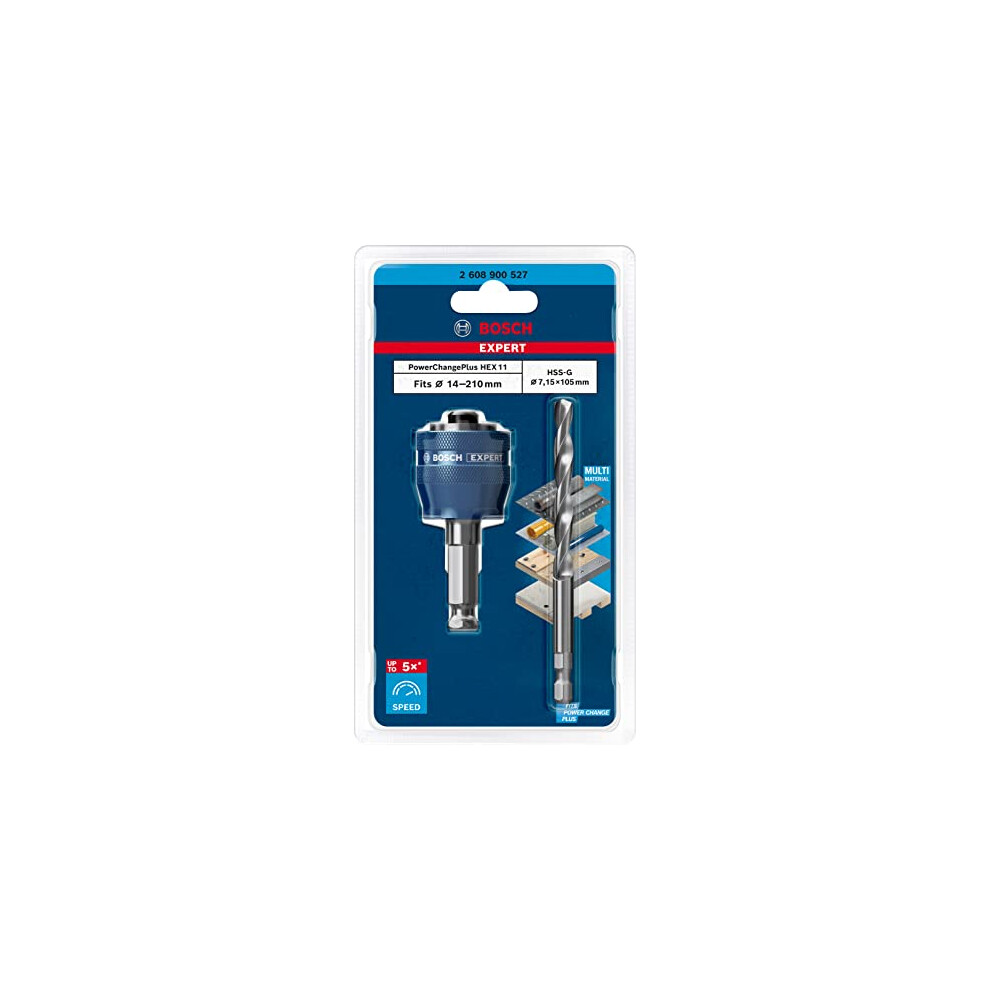 Bosch 1X Expert Power Change Plus Hole Saw System Adapters (Ø 7.15 Mm, Accessory Hole Saw)