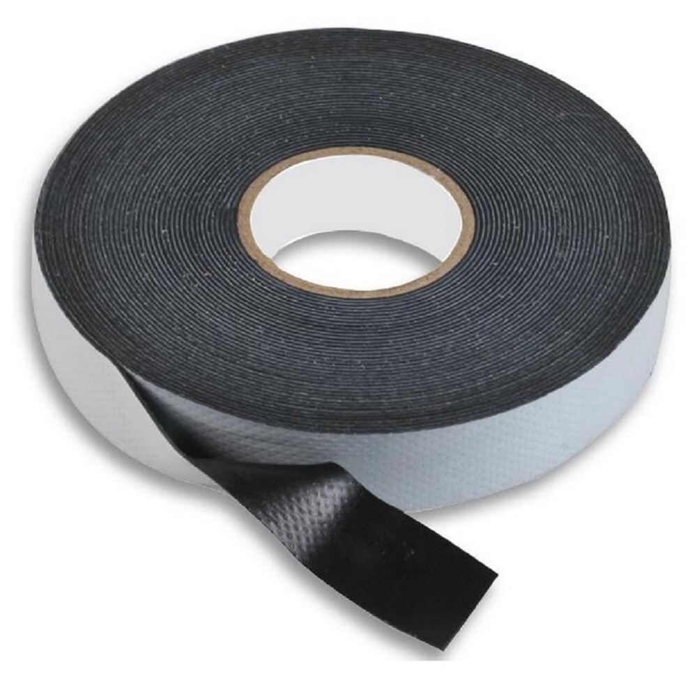 Rubber 19Mm Stretch Wrap Amalgamating Tape - For Repairs, Electrical Insulation, Waterproofing And Airtight Sealing (Black 10M) (Qty 1) 5060825370059