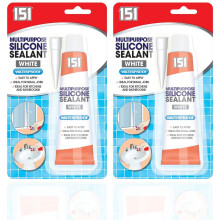 Silicone Sealant | Multipurpose Silicone Sealant WHITE | WHITE Silicone Sealant x 2 70g Tubes