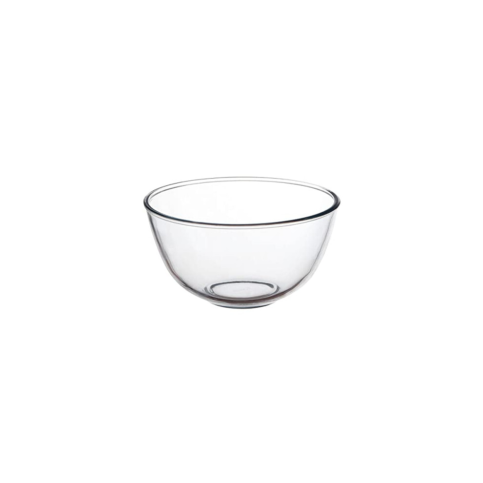 Pyrex Bowl 0.5 Litre / 500 Ml, Clear, 144(Ø)Mm - Dishwasher, Microwave, Freezer, Refrigerator & Conventional Oven Safe - Toughened Glass, Professional &