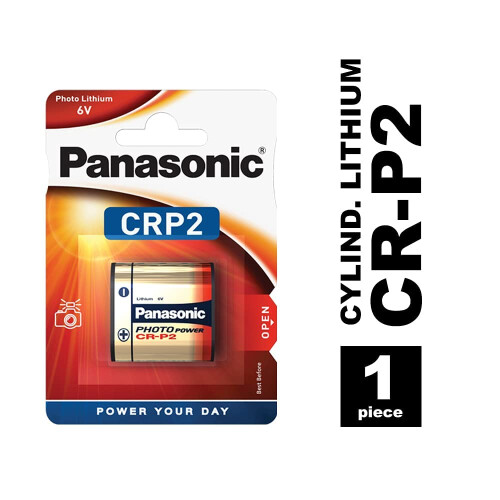 Panasonic CR-P2 6 V Lithium Battery - Silver 1